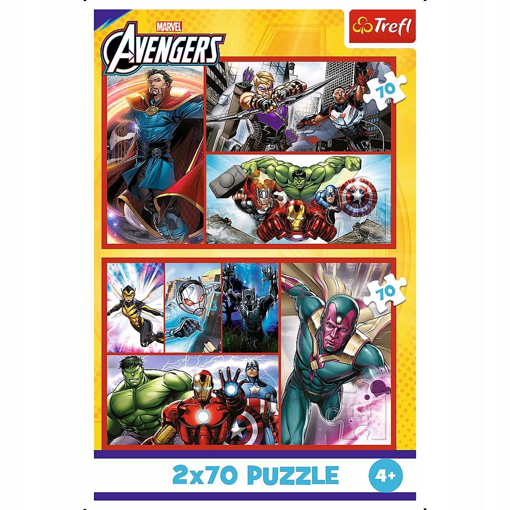 PUZZLE 2X70 ZOSTAŃ BOHATEREM AVENGERS 34439