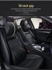 Customizable Mazda Leather Lumbar Support & Neck Pillow Set for Cars—Memory Foam, Cowhide, with Option to Add Logo