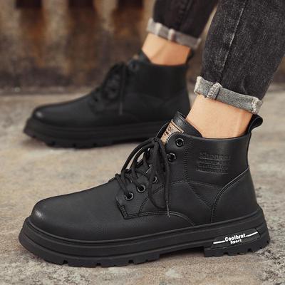 Men's Shoes Autumn and Winter High-top Martin Boots 2025 New Men's British Low-top Casual Leather Shoes Retro Tooling Shoes