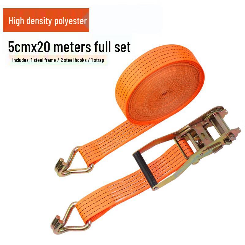 Heavy-Duty Cargo Ratchet Tie-Down Strap