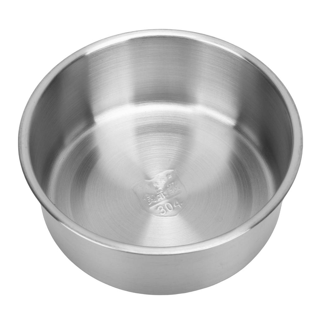 Stainless Steel Steaming Bowl with Lid Thickened Heat Proof Home Steam Rice Bowl for Cooking