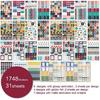 ARRLSDB Planner Stickers for Adults - 31 Sheets/1748 pcs - Calendar Stickers for Adults Planner Aesthetic