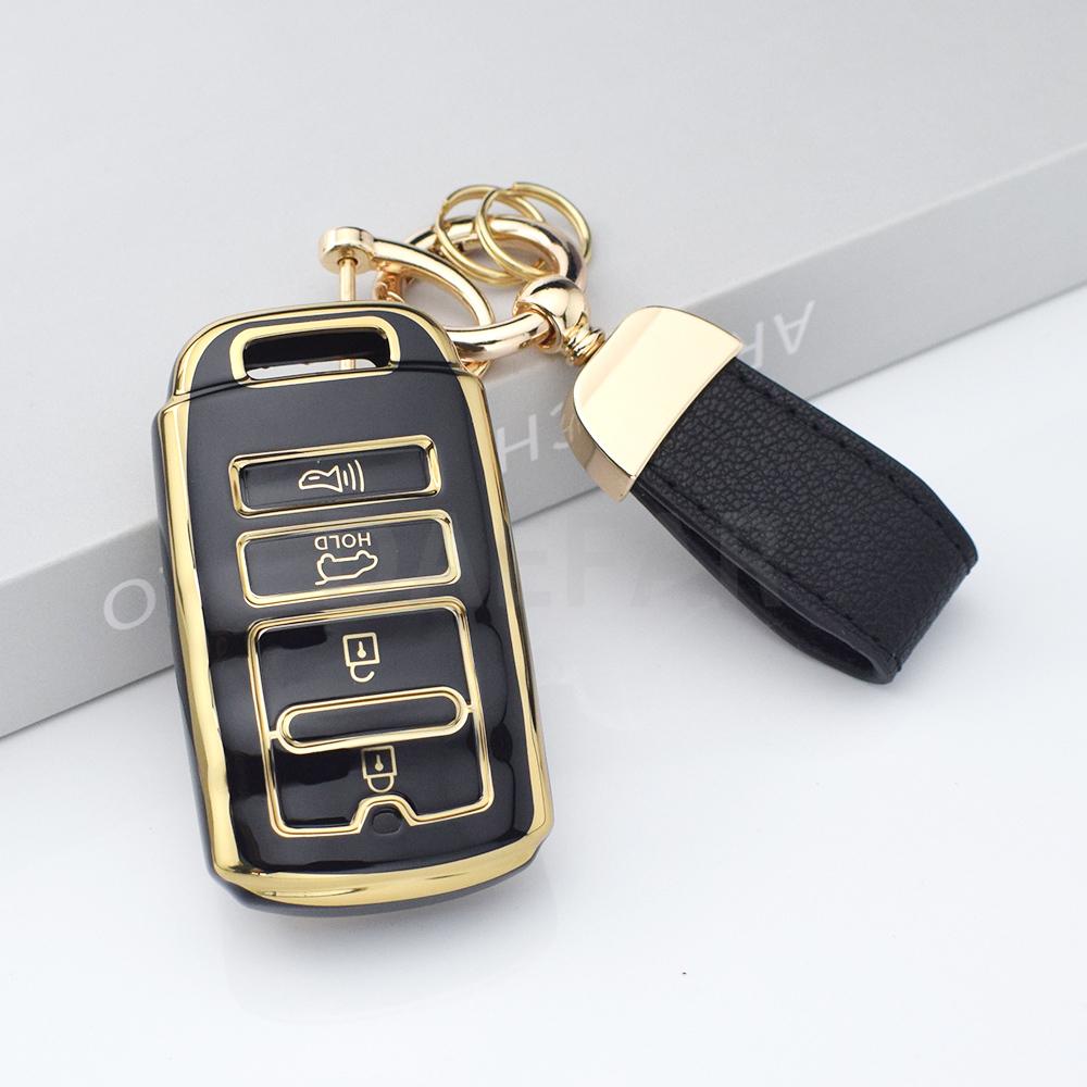 Tpu Protection Shell Holder For Kia New K7 Cadenza K9 K-04 Sorento K900 4 Button Car Key Case Full Cover Remote Auto Accessories