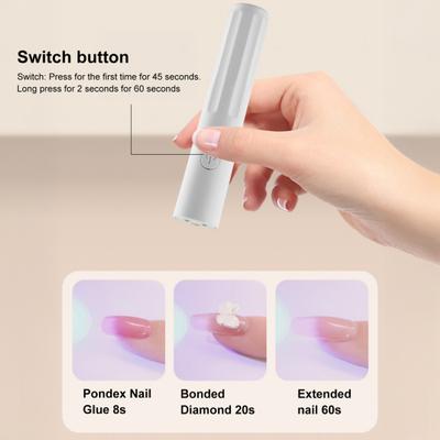 Mini Nagellampe Tragbar USB Wiederaufladbar Gel Lack Trocknen Härten UV LED Nagellicht Maniküre Trockner Home Nagelstudio Nagelkunst Werkzeuge