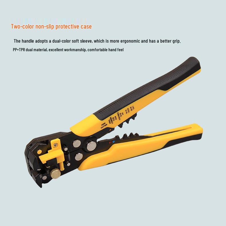 Automatic Multifunctional Wire Stripper, Cutter, and Crimper Pliers