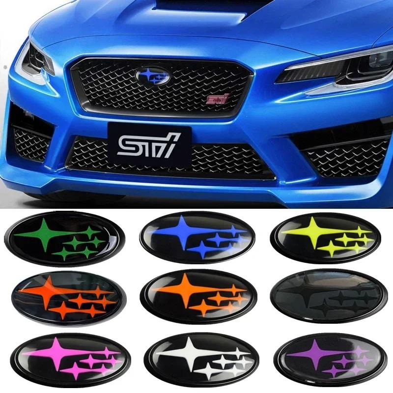 Acrylic Car Front Hood Rear Emblem Styling for Subaru Impreza BRZ WRX STI Legacy Outback XV Trunk Badge Sticker Logo q Accessories