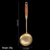 316 Stainless Steel Rosewood Kitchen Utensil Set: Thickened Slotted Spoon, Soup Spoon, Stir-Fry Spatula