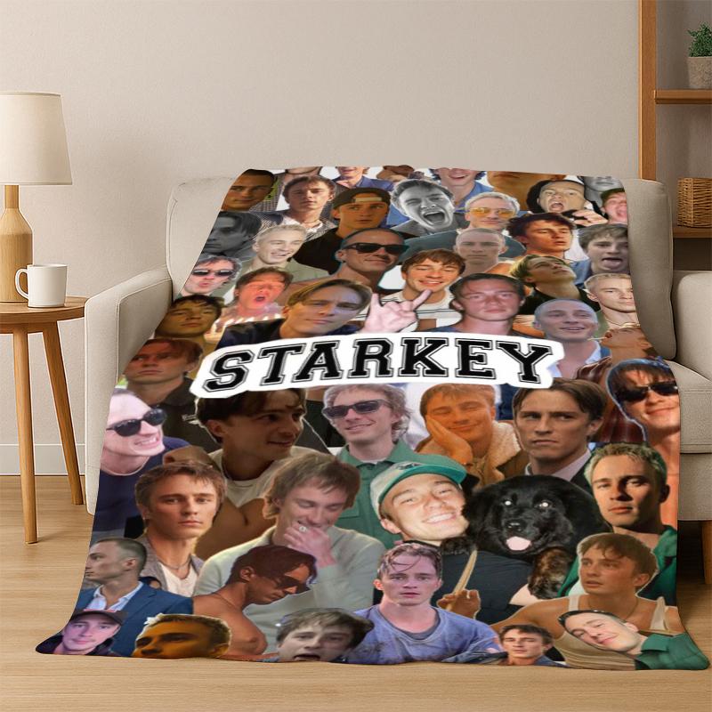 Drew Starkey Rafe Cameron Flannel Blanket Soft Warm Blanket Throw Blanket for Bedroom Living Room Bed Travel Picnic Gift kid