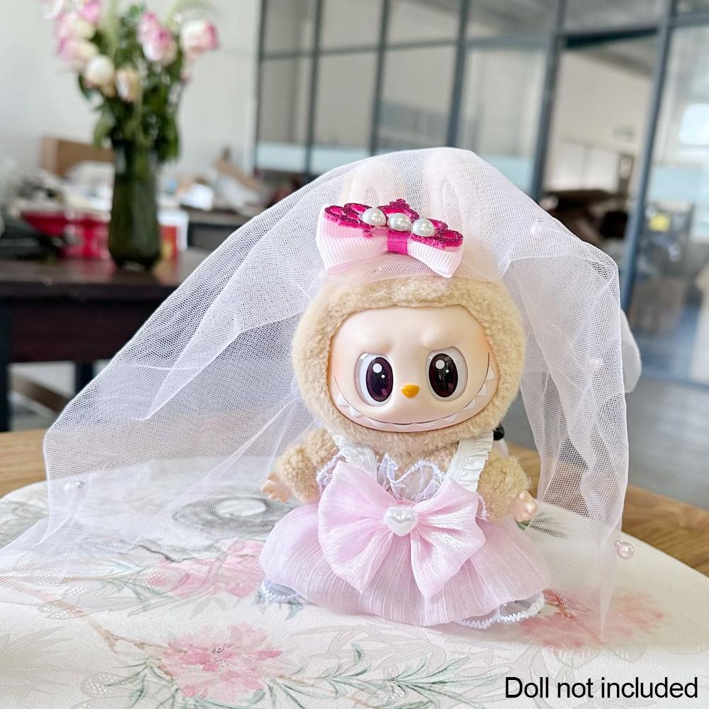 

Для 17 см Кукольная одежда Лабубу Модная одежда Толстовки Кукольная одежда Цветовые толстовки Кукольные аксессуары Милые украшения Маленькая одежда 03