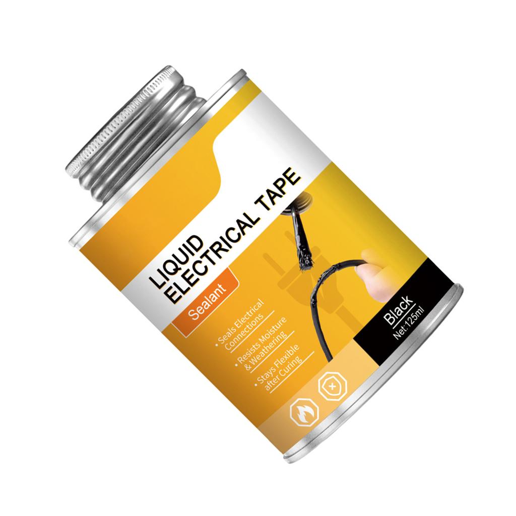 Stark haftendes elektrisches Dichtungsmittel, 125 ml, flüssige Drahtisolierungsbeschichtung, wasserdichte und langlebige Lösung zur elektrischen Reparatur