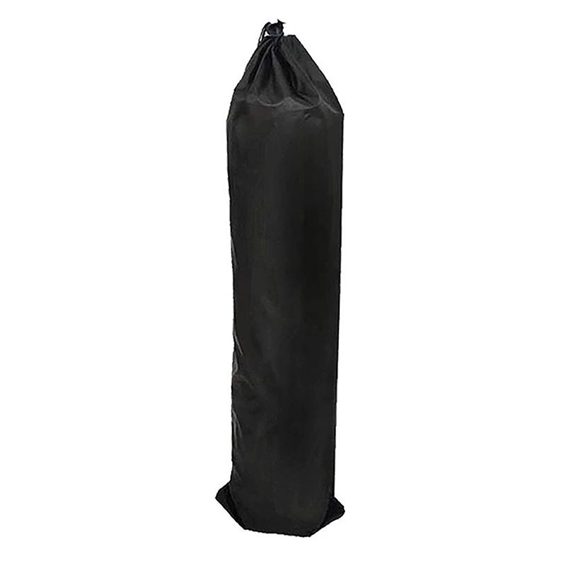 Long Strip Waterproof Drawstring Bag Black Oxford Fabric Storage Pouch for Yoga Mat Cool Mat Carpet Yoga Enthusiasts Fitness Use