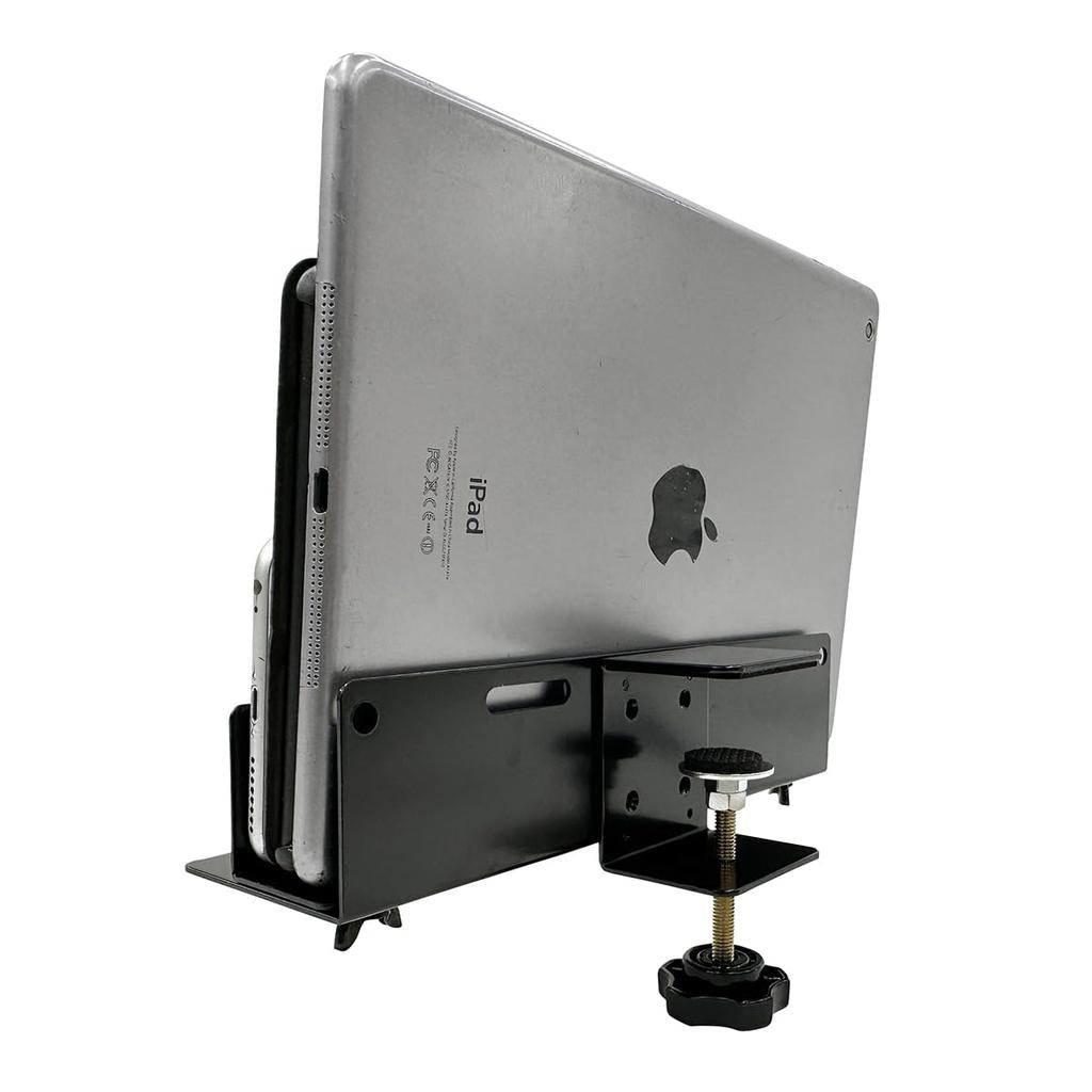 Nagao Seisakusho NB-VESAHOLD200CL Clamp-Style Storage Holder, VESA Compatible, 2-Way, for HDD, PC, and Cable Taps, Rear Storage Holder, 200mm