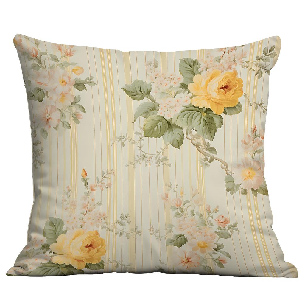 Ny Akvarell Pastoral Blommig Kuddfodral Hem Vardagsrum Soffa Kudde Kuddfodral Premium Hållbar Kvalitet