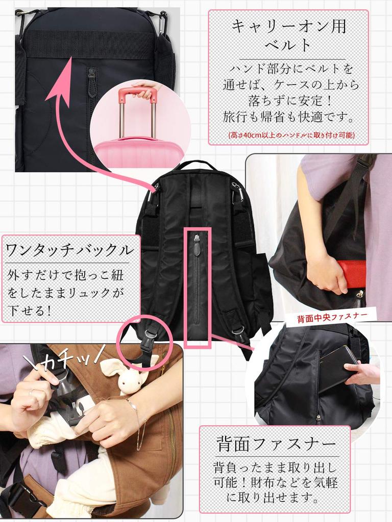 Sweet Mommy Large Capacity 23L Diaper and Shoulder Bag Baby Stroller Back Resin Large Suitable for Both Moms and Gray Bag, Backpack, All-in-One Set,