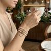 Bohemian Imitation Pearl Starfish Handmade Bracelets Set for Women Dainty Shell Braided Rope Chain Stackable Jewelry Gift