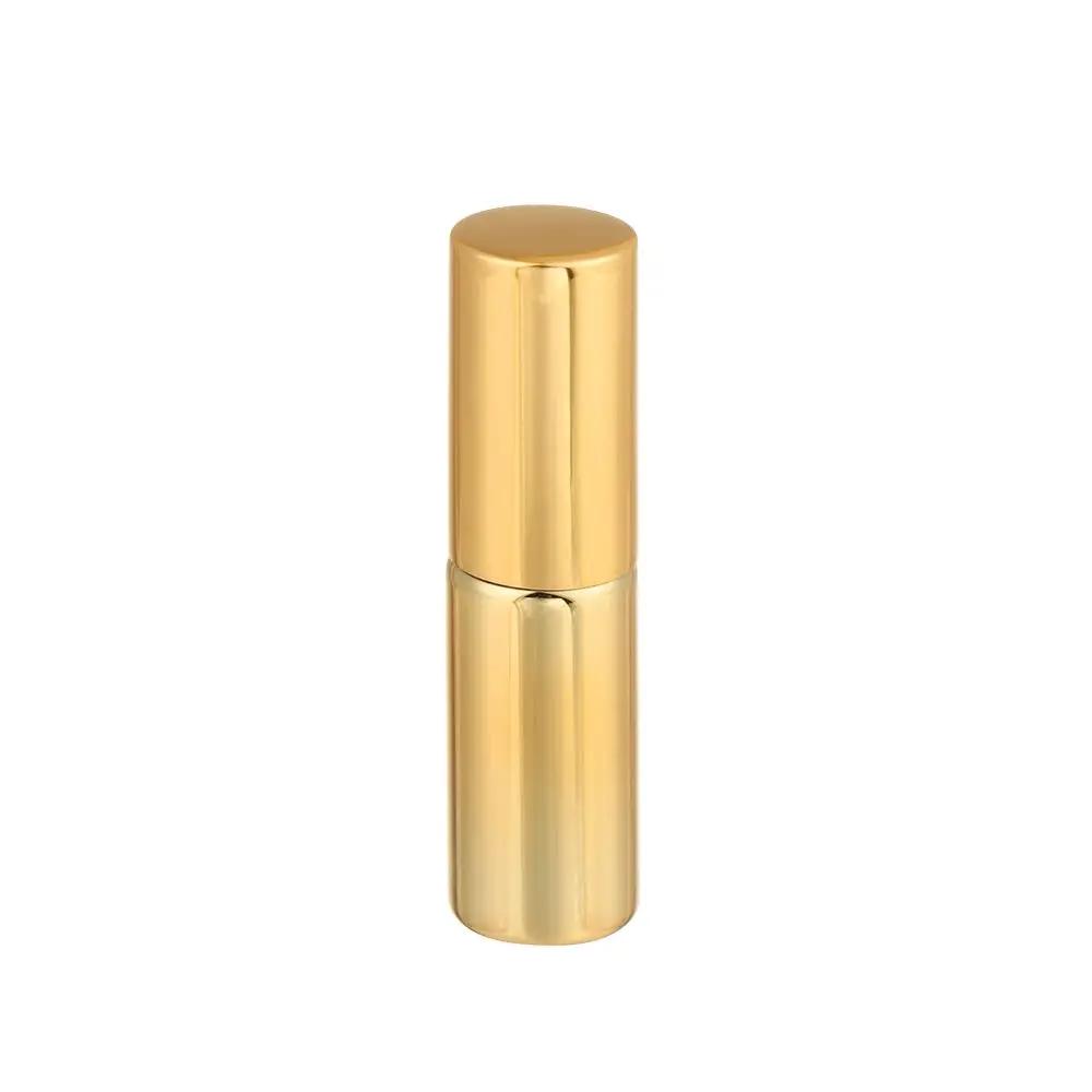 5/10ML Portable UV Glass Refillable Perfume Bottle Liquid Dispenser Aluminum Atomizer Empty Bottle Leak Proof Bottle Makeup Tool 5ML золотой
