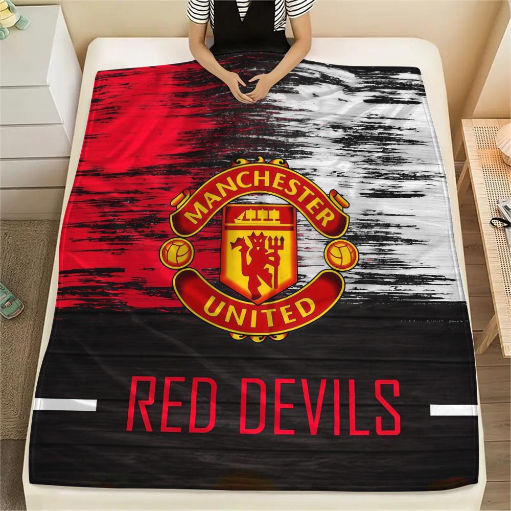 Man United Flannel Blanket, High quality Comfortable for All Seasons, Home Decor, Warmth and Comfort