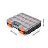 Double Side Tools Box Organizer Hardware Storage Box Plastic Double Side Tools Box Toolbox Container for Screws Nuts Small Parts