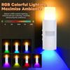 Rechargeable RGB Color Changing LED Wall Light Magnetic Base Intelligent Sensor Dual-head Wall Lamp for 5V1500mAh