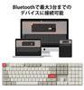 Keychron K5 Max Retro Color QMK Wireless Custom Slim Bluetooth and Wired QMK White LED Gateron Mechanical PBT Compatible with Mac and Windows Gateron