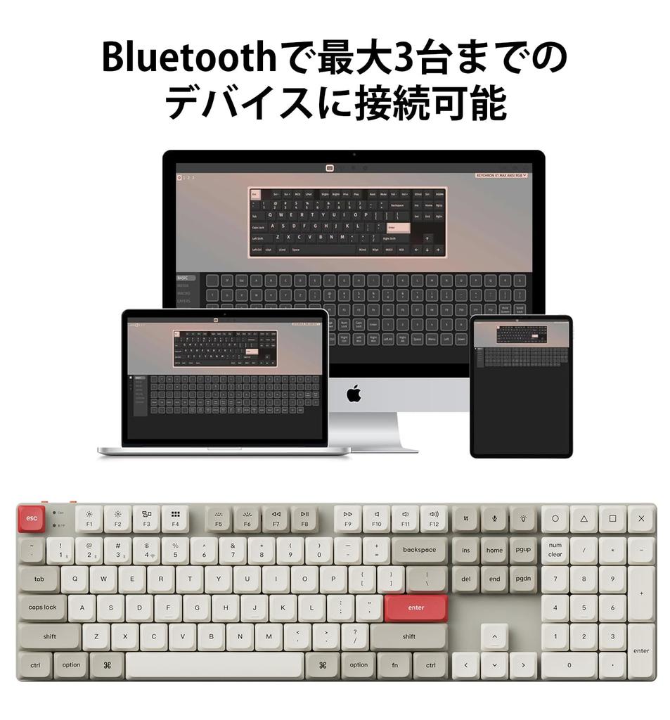 Keychron K5 Max Retro Color QMK Wireless Custom Slim Bluetooth and Wired QMK White LED Gateron Mechanical PBT Compatible with Mac and Windows Gateron