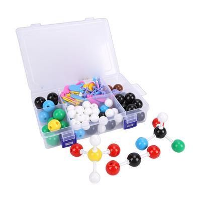 Kit de Modelo Molecular Química Inorgánica Orgánica Bola Molecular 78 Átomos 110 Enlaces y Herramienta Removedora para Estudiantes Profesores
