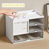 Xawslife Multifunctional Desk Organizer with 3 Drawers for Small Item Stationery Pen Remote and Perfect for Home and Office No Assembly Required