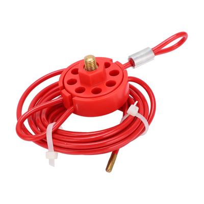 Verstellbares Kabel-Lockout 2 Meter Abschließbarer Griff Edelstahl Lockout Tagout Kabel-Schloss