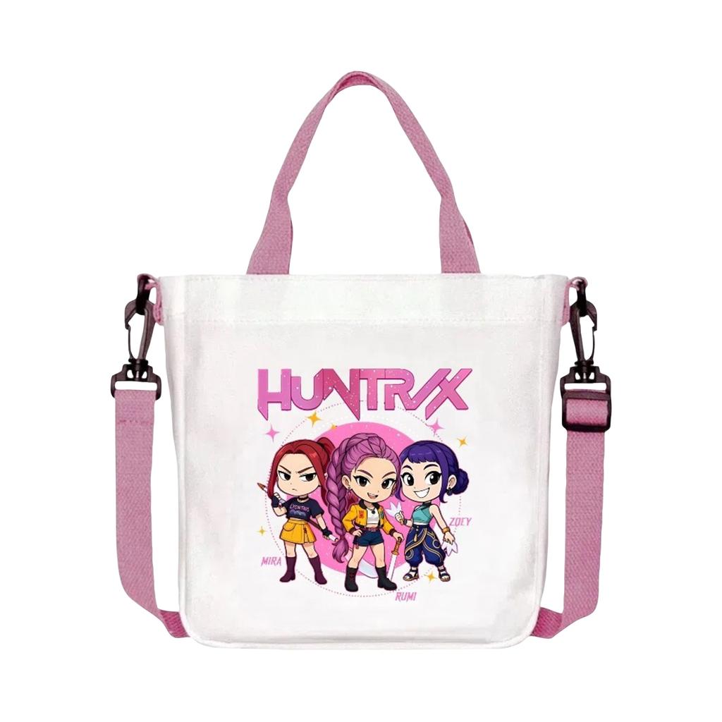 Girls Group Poster Printed Canvas Bag  Style Fan Support Zipper Handbag Women's Bag