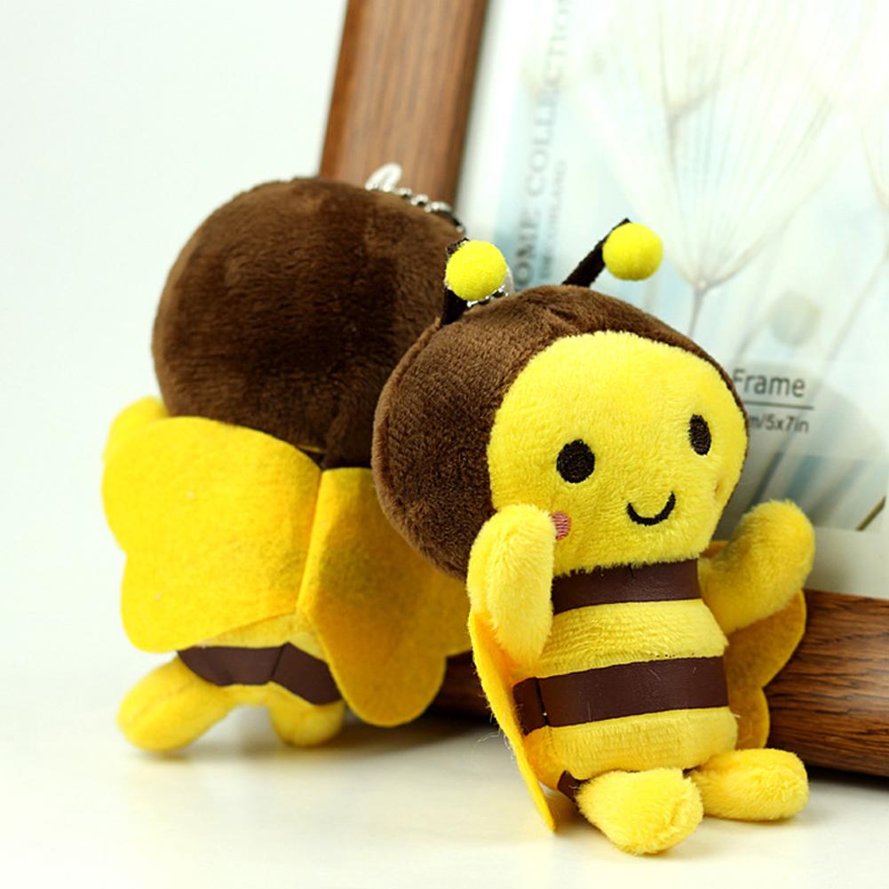 1/3/5PCS 12cm Bee Festival Plush Doll Animation Bee Festival Activity Decoration Gift Cute Plush Small Pendant Plush Bee Doll