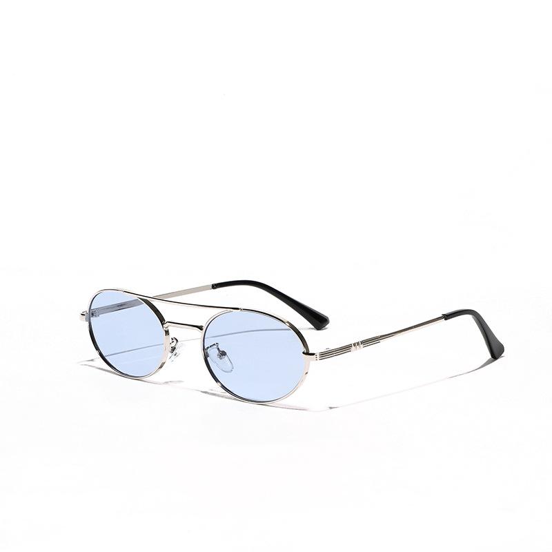 Brillen Farbwechsel Sonnenbrillen Damen Street Style Metall Doppelsteg Sonnenbrillen Herren