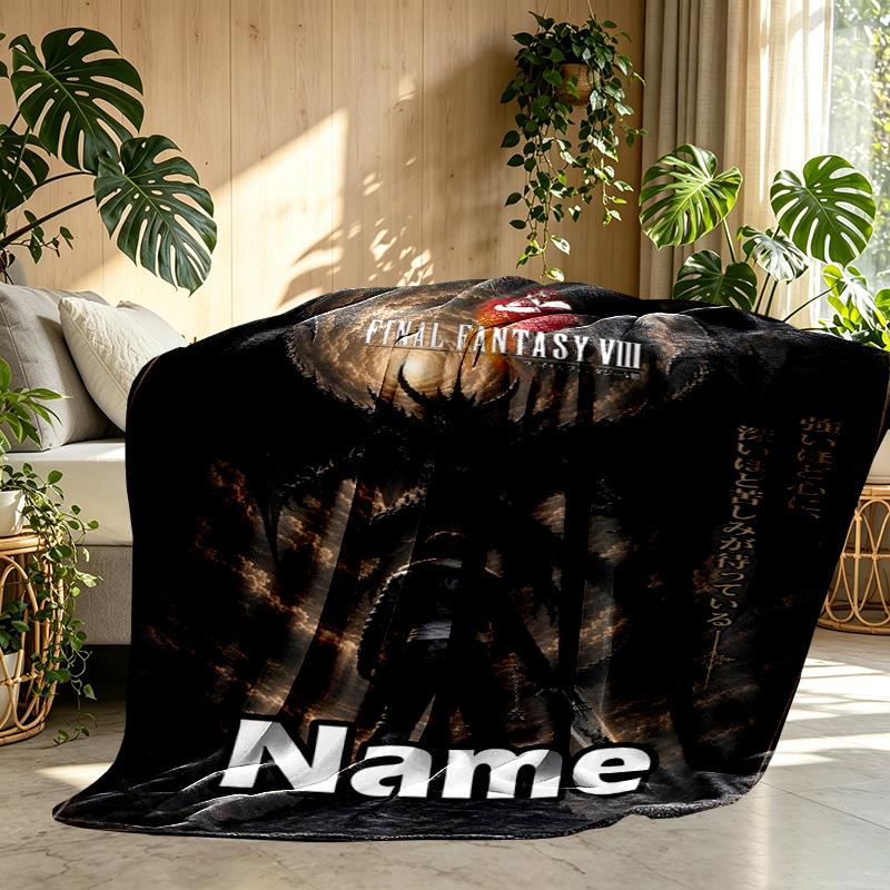 Custom Name Personalized Final Fantasy Print Blanket, Home Decor, Bedroom, Sofa, Camping, Couch, Gifts for Birthday ChristmasEnthusiasts