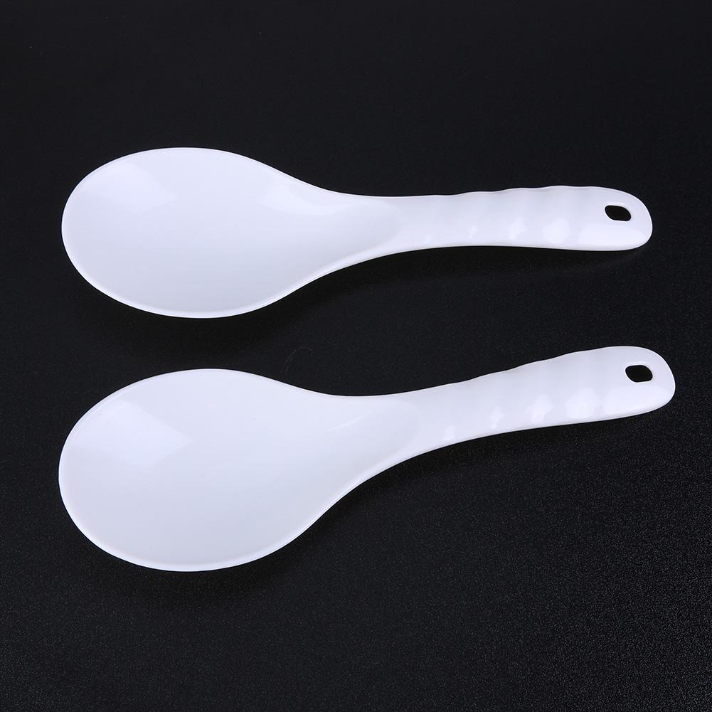 2Pcs Rice Server Spoon Heat Rice Cooker Spoon Non Stick Plastic Rice Spatula Multifunctional Rice Cooker Accessories