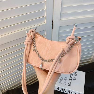 Temperament Versatile Chain Shoulder Bag Women'S Spring And Summer Niche Design Texture Underarm Bag Small Square Bag Women