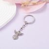 Guardian Angel Keychain Silver Metal Pendant for Car Keys Blessing Charm Jewelry