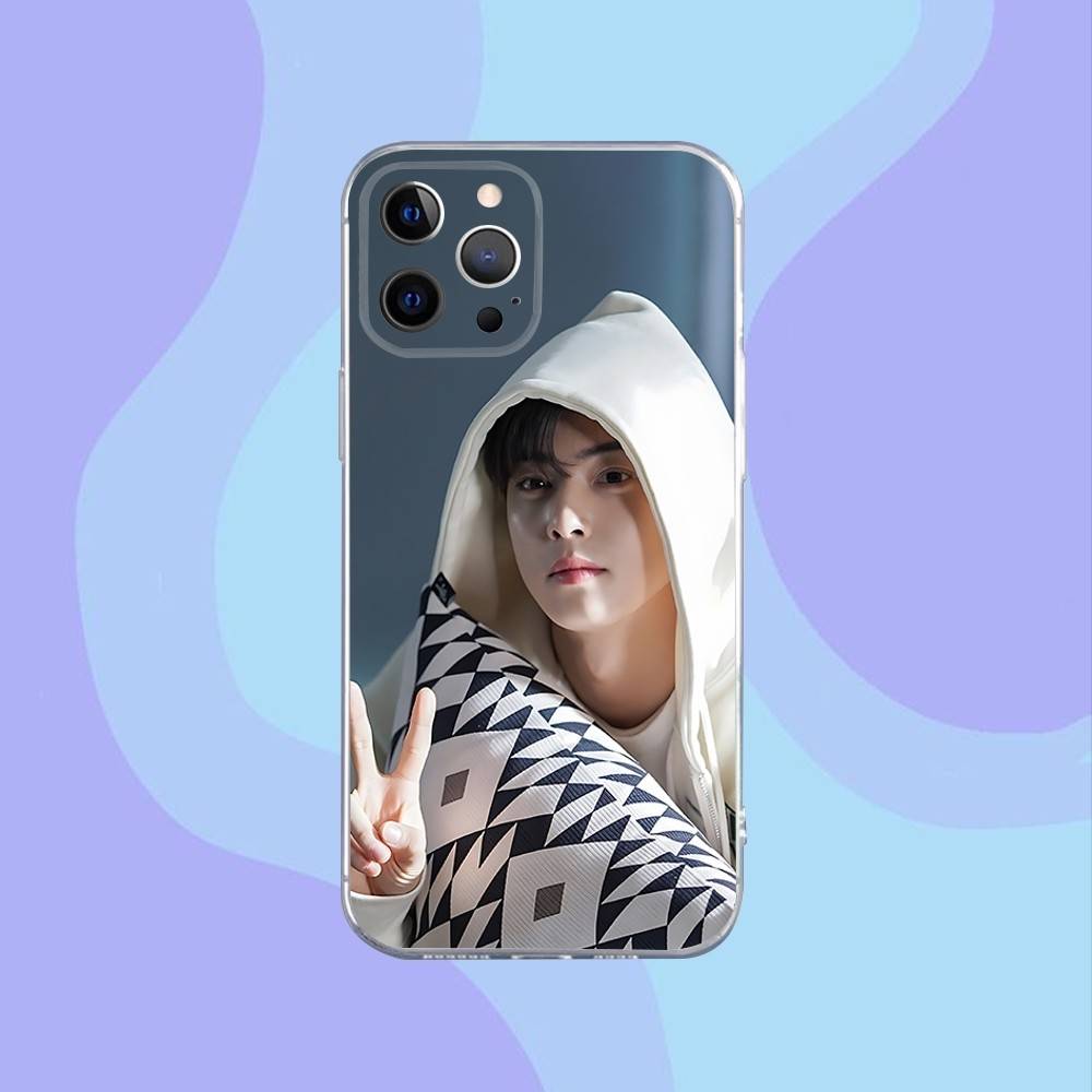 Singer Cha E-EunWoo Phone Case For iPhone 17,16,15,14,13,12,11 Pro,Max,Plus,X,XS,XR,SE4,E Mini Transparent Soft Cover