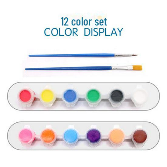 

Детский набор для самостоятельного изготовления лунной лампы: Расписанный вручную ночник-планета для занятий в детском саду 12 colors + 2 brushes