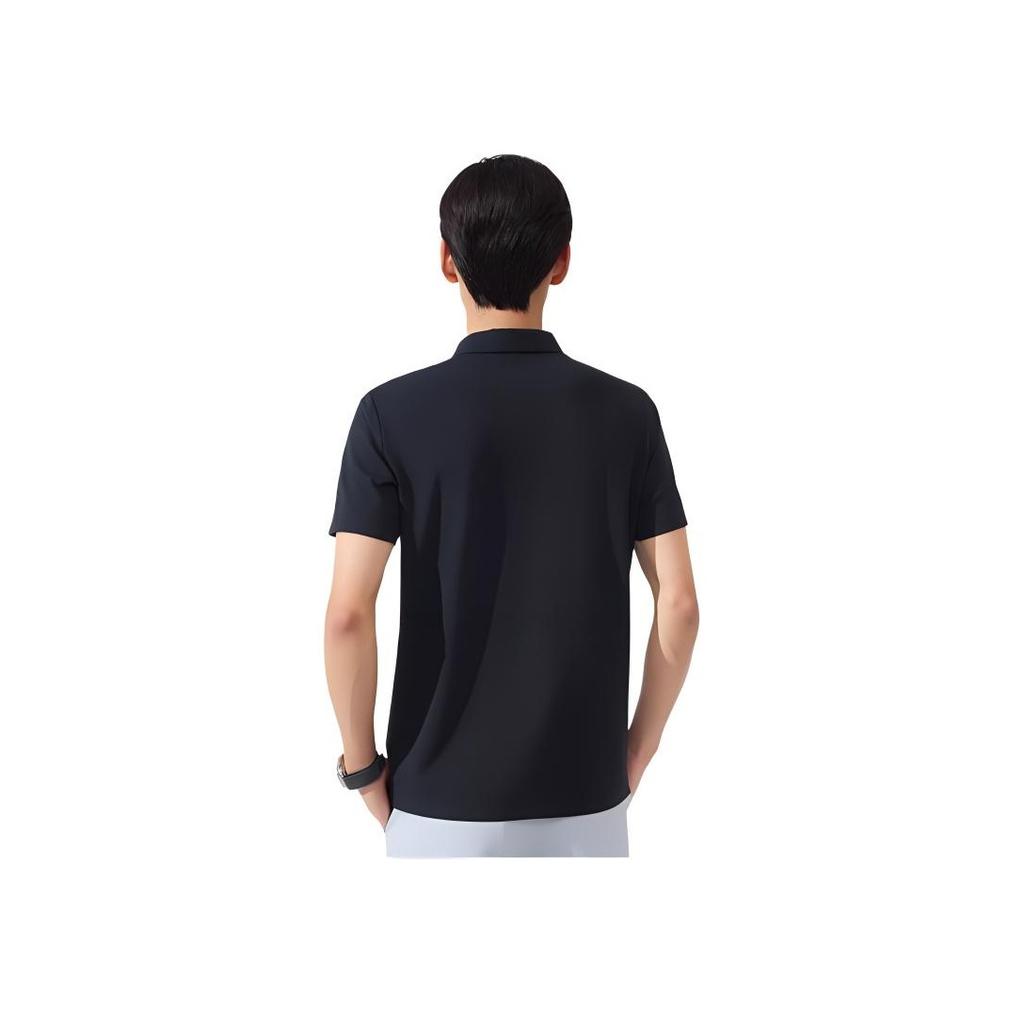 Anta Seria Treningowa Sweter Listowy Dzianinowa Koszulka Polo Sportowa Męska Koszulki Polo Basic-Black 152427138-4