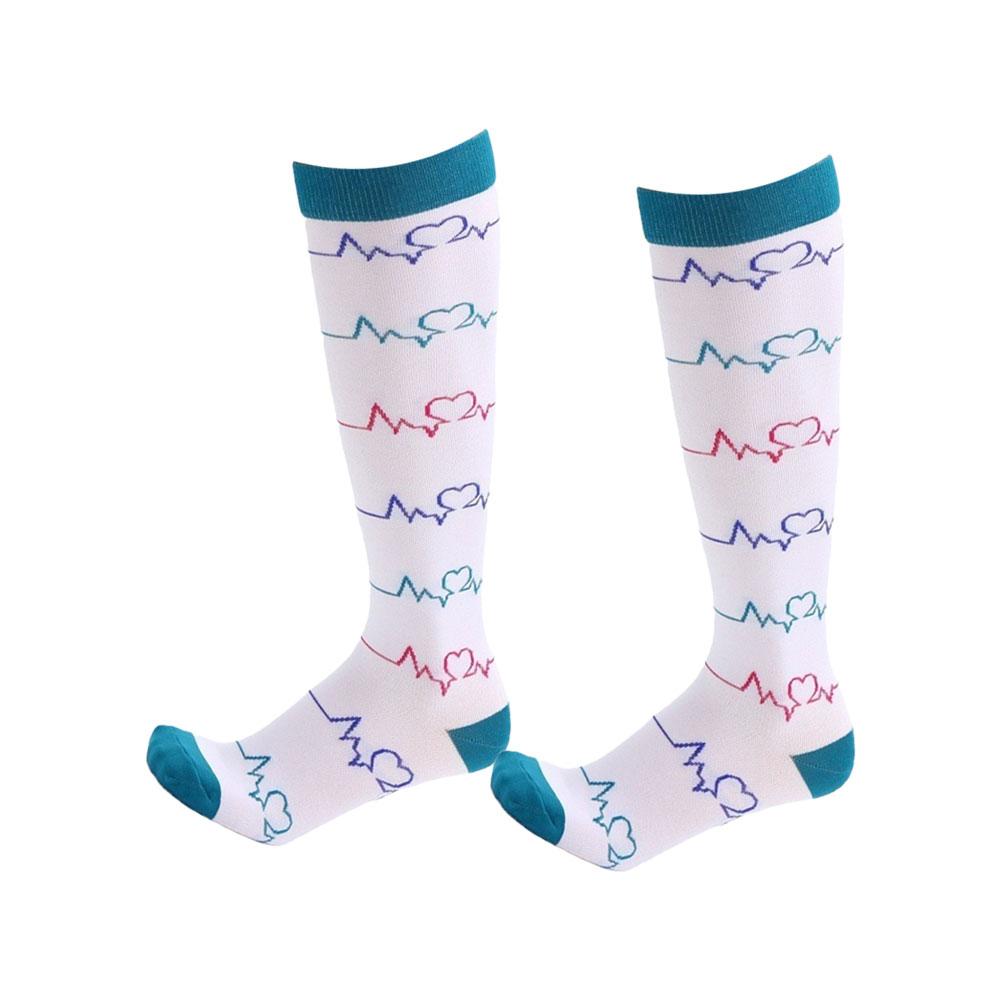 

Knee High Sports Socks Compression Socks For Women & Men Running Sports Socks Knee High Support Stockings For Circulation Travel S/M