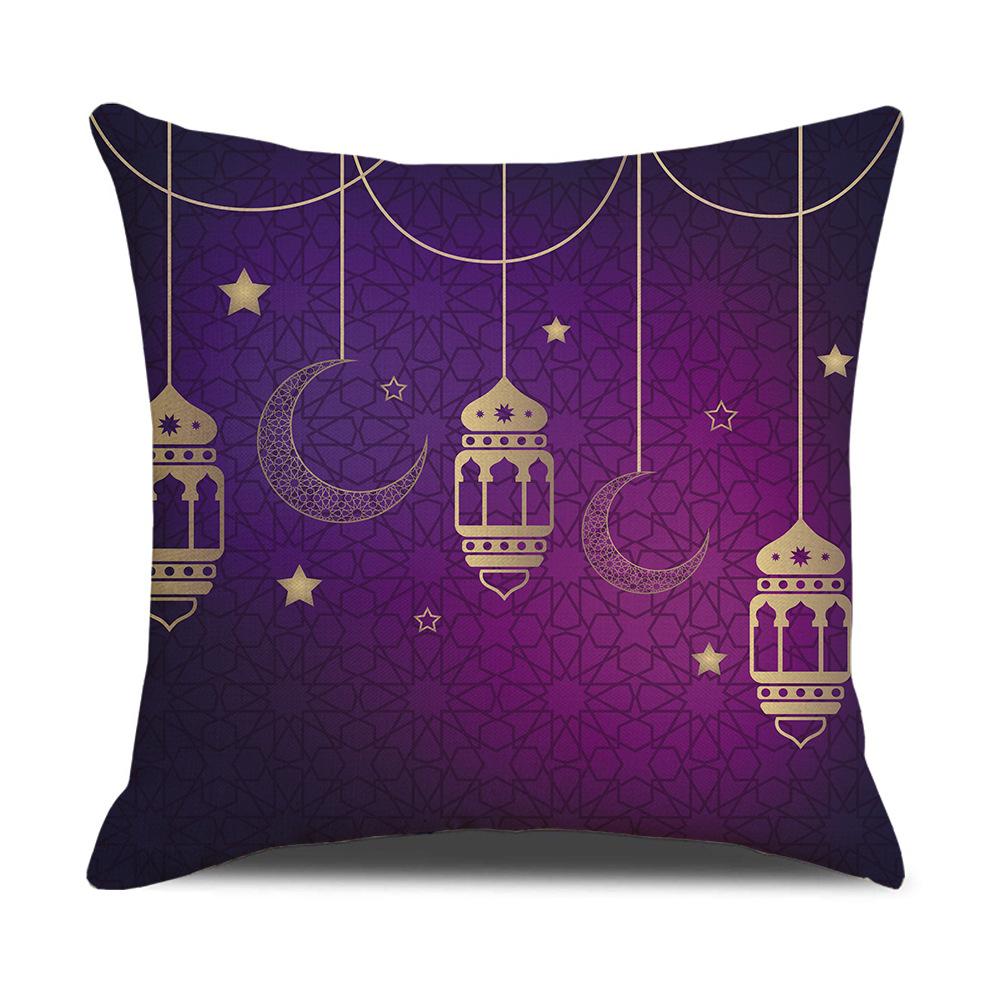 New Purple Moon Festival Pillow Festival Decorative Pillow Case Short Plush Pillow Back Seat Pillow