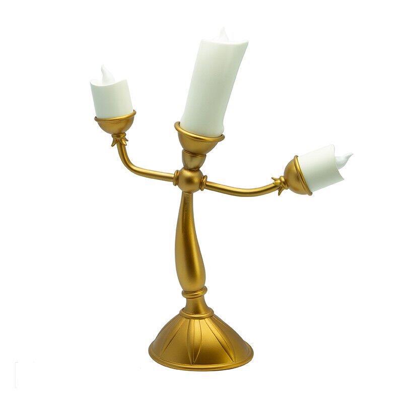 Beauty and the Beast Lumière LED Table Lamp, Alarm Clock, and Cogsworth Ornament