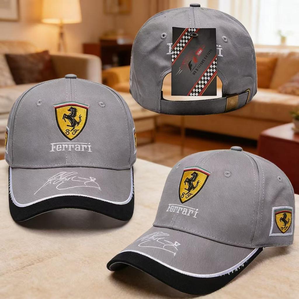 Fashion F1 Ferrari Fan Racing Men's Sun Hats Team Outdoor Baseball Caps For Ferrari Stradale Roma 488 Spider SF90 Accessories