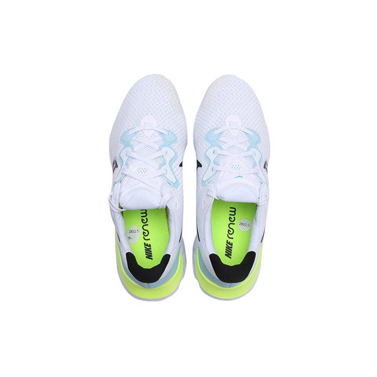 Nike Renew Run 2 'Volt' White Black Light Blue Fury Volt Men's Running Shoes CU3504-100