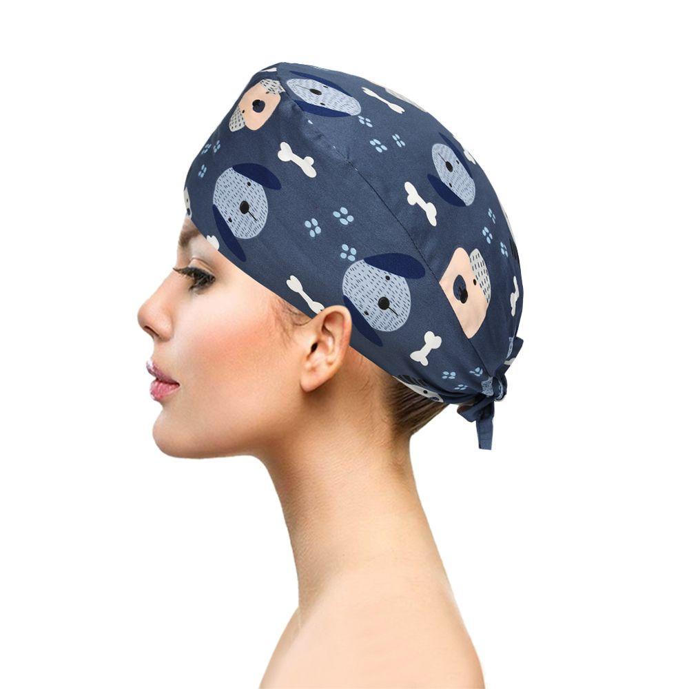 With Sweatband Cotton Floral Print Nurse Cap Bouffant Cap Scrub Hat Doctor Hat With Sweatband Cotton Floral Print Nurse Cap Bouffant Cap Scrub Hat Doctor Hat
