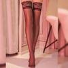 Silicone Stay Up Stockings Non-slip Sexy Underear Female Summer Gothic Ultra-thin Lace Over Knee Transparent Thigh High Stocking