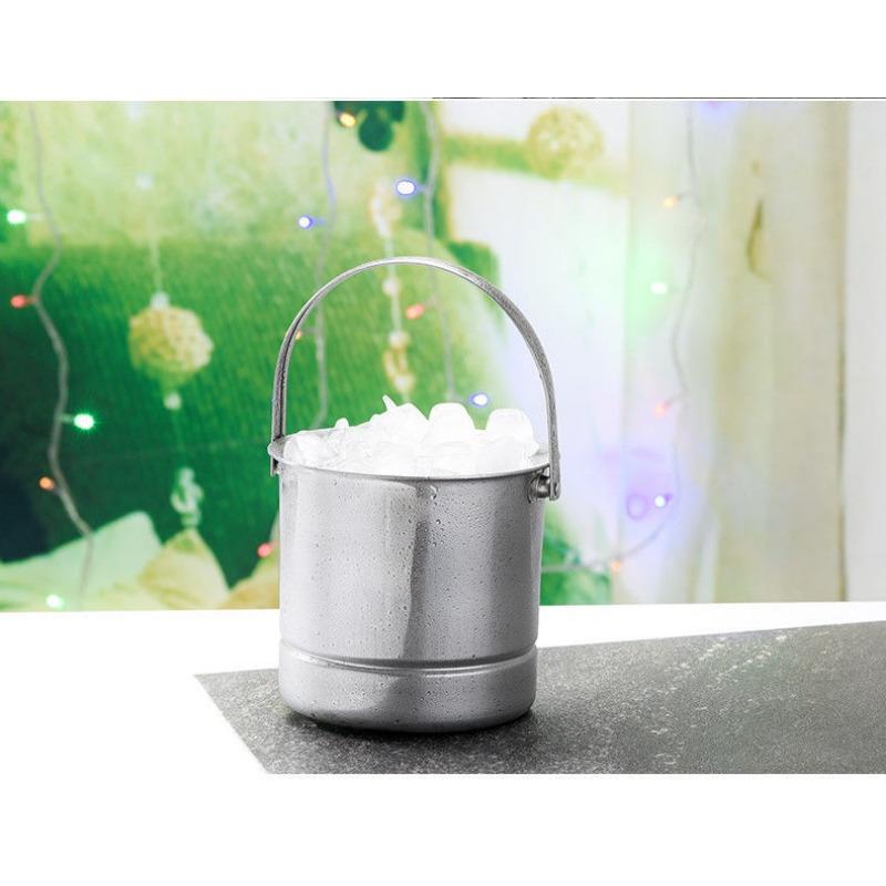 Camping Home Ice Bucket, Stainless Steel Ice Bucket, Ice Cube Bucket, Champagne Bucket, Red Wine Chilled Bucket for Use
