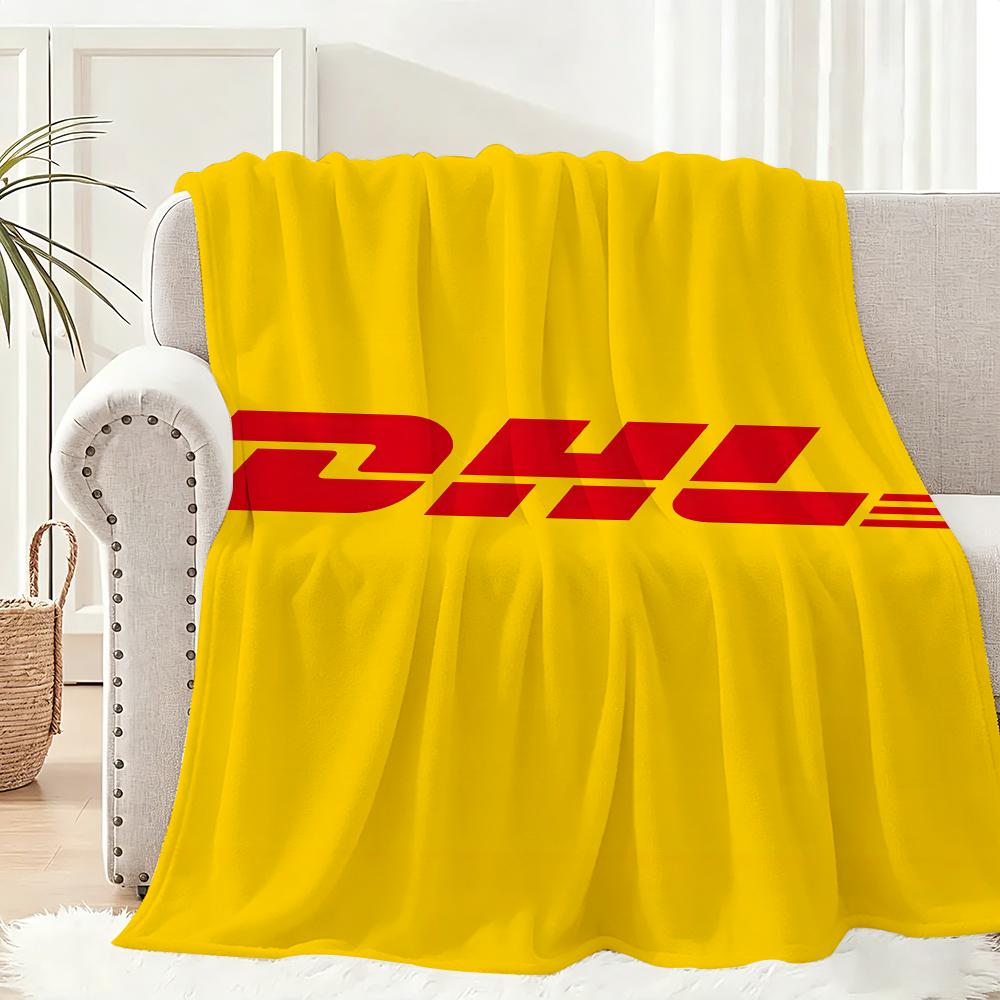 D-Dhls Expresss Throw Lightweight 240G Flannel Blanket Soft Skin-Friendly For Summer Cooling