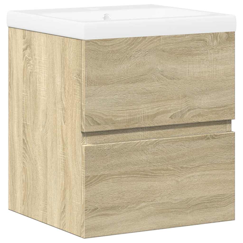 Vidaxl Set di Mobili da Bagno a 2 Pezzi, Colore Rovere Sonoma