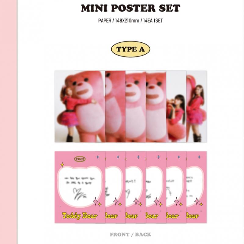Stayc 02 Mini Poster Set Stayc Teddy Bear Pop Up House Md