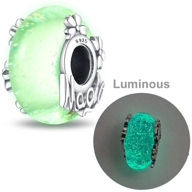 

Разноцветные цветные глазурованные бусины, подвески из стерлингового серебра 925 пробы, глаз дьявола, висячие, подходят для оригинального модного браслета, ожерелья, ювелирные изделия